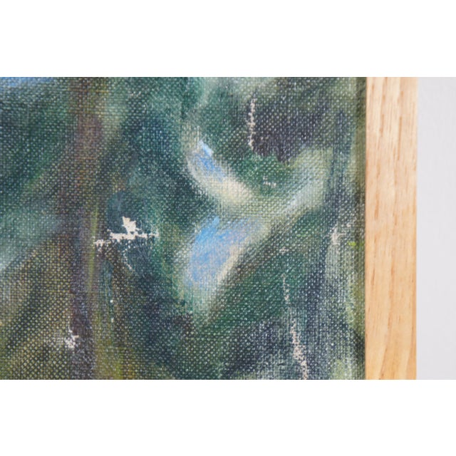 1982 Chun Hwa Hwang Impressionist Oil Landscape Painting on Canvas, Framed For Sale - Image 9 of 13