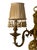 Dutch Baroque Style Solid Brass Two Light Sconce with Shades Vintage 17” tall 11” across