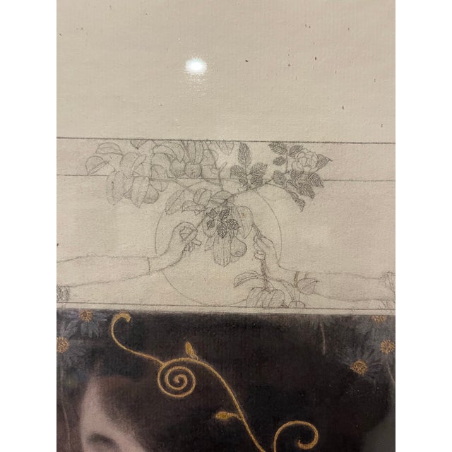 Paper Gustav Klimt Junius Art Nouveau Framed Print, Collection Verge Nouvelles France For Sale - Image 7 of 11