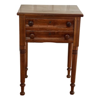 Mid 19th Century Civil War Era Pine Side Table For Sale