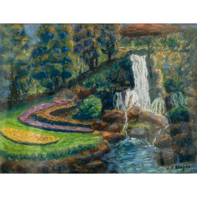 Drawing/Sketching Materials Impressionism Landscape, Pastel on Paper, Signed W. P. Burpee. For Sale - Image 7 of 10