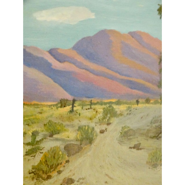 California Impressionist Desert Landscape Oil Painting For Sale - Image 6 of 12