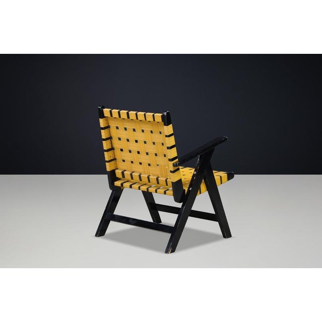 1950s Mid-Century Modern Webbing Lounge Chair by Jens Risom, 1950s For Sale - Image 5 of 15