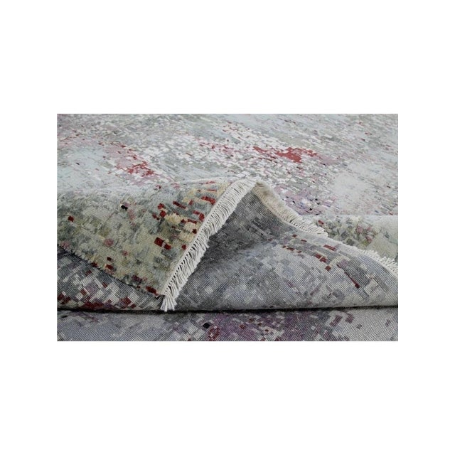 Abstract Handwoven Modern Abstract Area Rug 10x14 For Sale - Image 3 of 12
