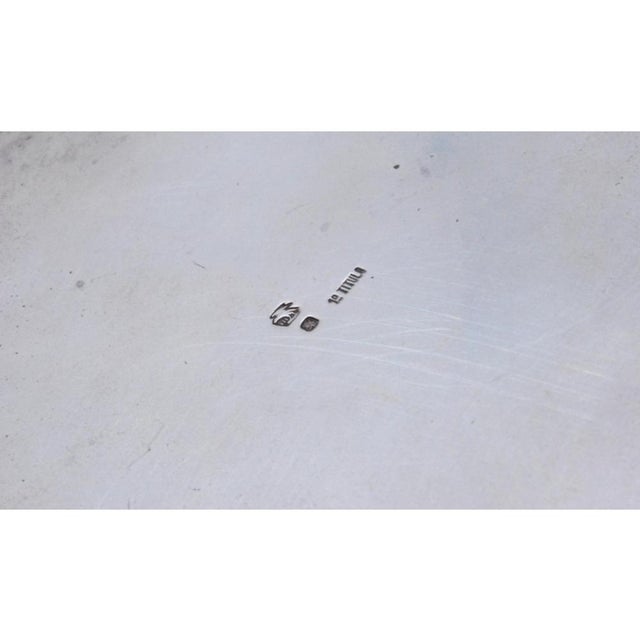 Silver Silver Whisk with Wooden Handle and Fish-Shaped Knob Lid For Sale - Image 8 of 11