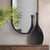 Black Onion Tapered Low Ceramic Vase For Sale - Image 11 of 11