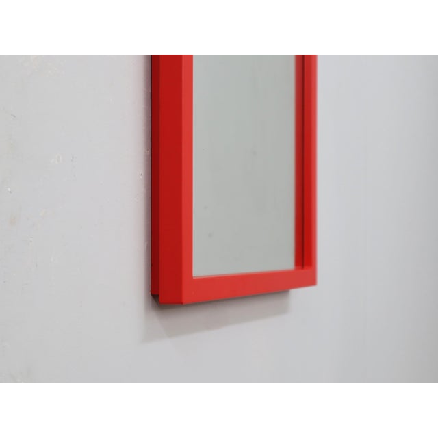 Mid-Century Modern Mod. 4727 Red Mirror by Anna Castelli Ferrieri for Kartell, 1970s For Sale - Image 3 of 10