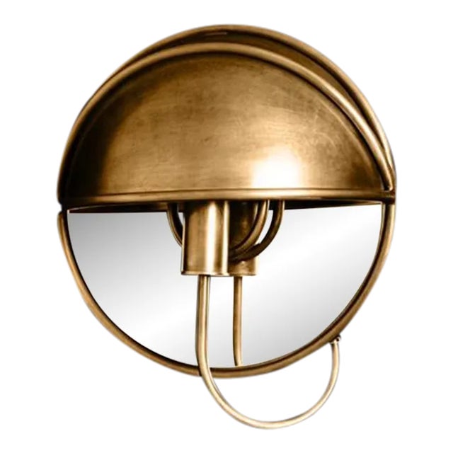 Occhio Sconce in Gold Finish For Sale