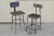 Late 20th Century Vintage Industrial Steel Metal Drafting Work Stools Chairs - Group Set of 6 For Sale - Image 4 of 12