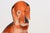 Sculpture Materials Vintage American Carved and Painted Chalkware Orange Puppy With Blue Bow Figurine For Sale - Image 7 of 10