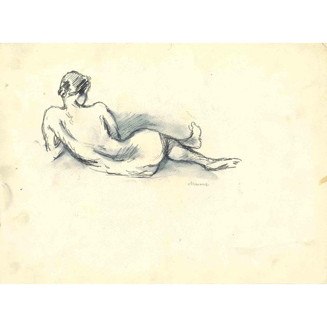 Mino Maccari, Nudes, Drawing, Mid-20th Century For Sale