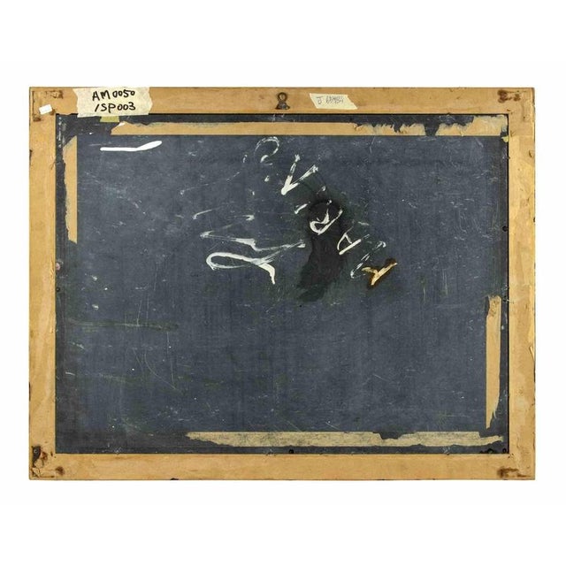 Flower is an original modern artwork realized by Artist of 19th Century. Mixed colored "scagliola" technique" Note:...