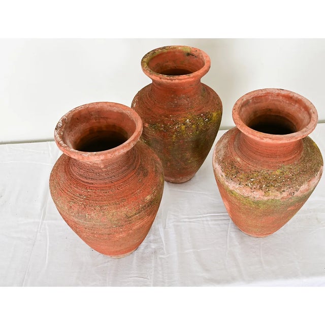 1930s Turkish Terracotta Pots - Set of 3 For Sale In Baton Rouge - Image 6 of 8