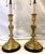 Early 20th Century Antique French Art Nouveau Embossed Brass Candlestick Lamps- A Pair For Sale - Image 5 of 18