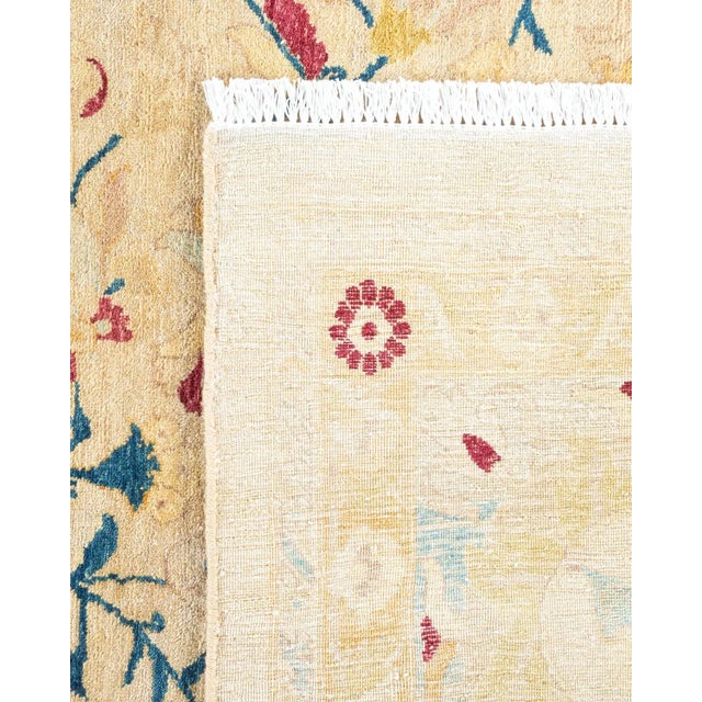 2000 - 2009 Mogul, One-of-a-Kind Hand-Knotted Area Rug - Ivory, 9' 1" x 12' 7" For Sale - Image 5 of 8