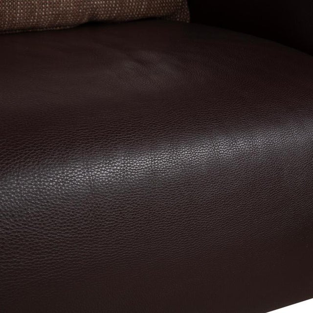 Modern Model 6300 Armchair in Brown Leather from Rolf Benz For Sale - Image 3 of 15