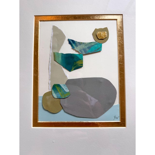 "Cut to the Feeling 3" Original Framed Collage on Paper by Zac Woodiel For Sale - Image 11 of 12