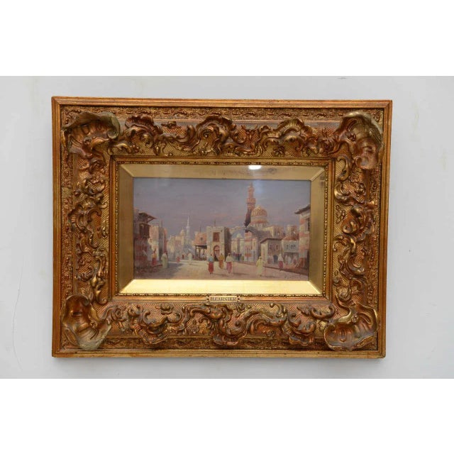 19th Century Karl Kaufmann Orientalist Oil Paintings- Period Gilt Frames-19th century - a Pair For Sale - Image 5 of 8