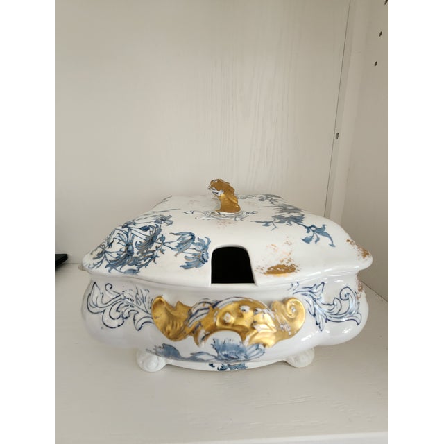 Victorian Late Victorian Doulton Burslem "Arundel" Covered Tureen For Sale - Image 3 of 16