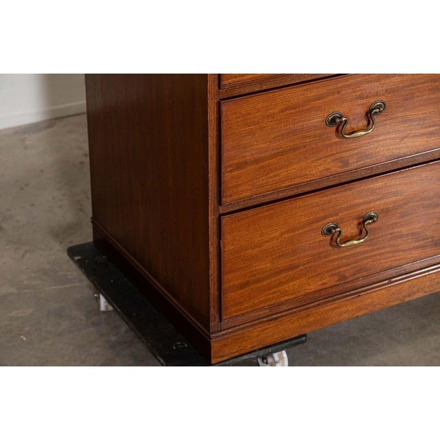 English Mahogany Linen Press, 1870s For Sale - Image 16 of 18