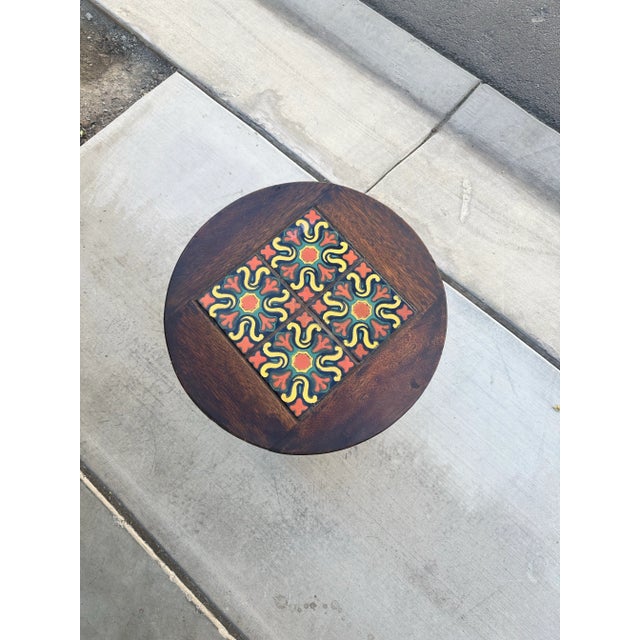 1940s California Tile Top Table For Sale - Image 10 of 12