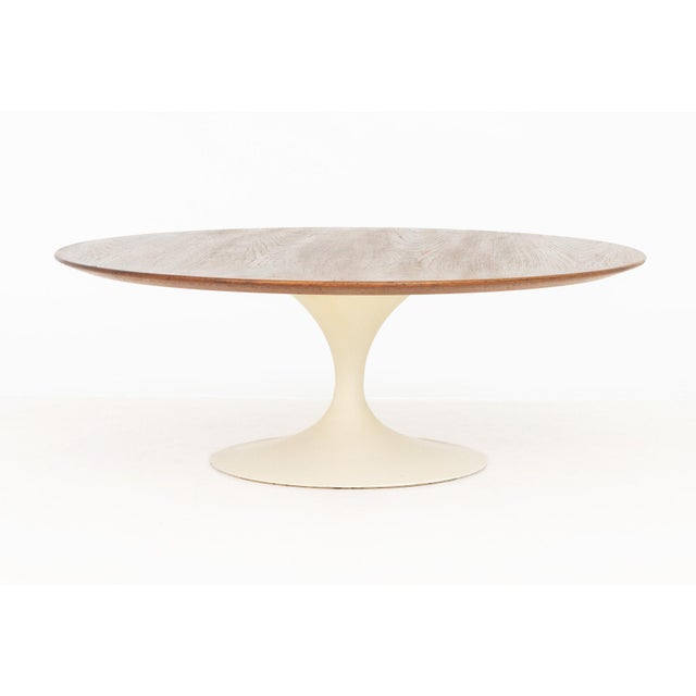 Knoll Saarinen X Knoll Associates Oak Tulip Coffee Table For Sale - Image 4 of 7