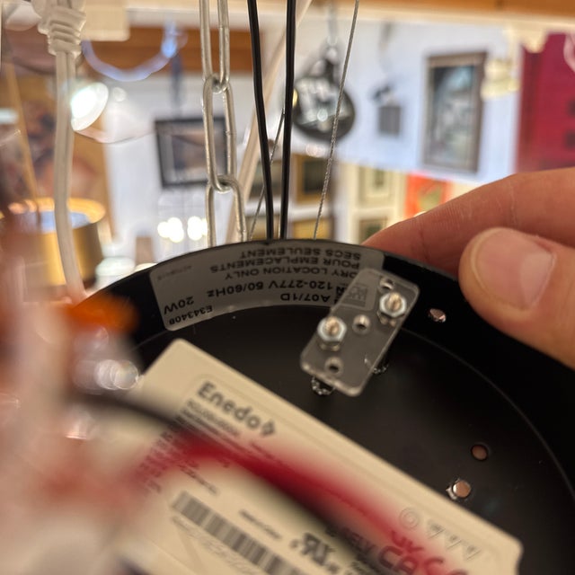 2020s Space Age Saucer Pendant, Matte Black For Sale - Image 5 of 10