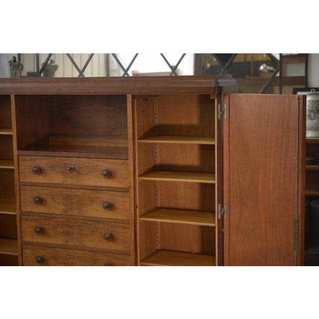 Art Deco Walnut Wardrobe by Louis Majorelle, 1930s For Sale - Image 3 of 14