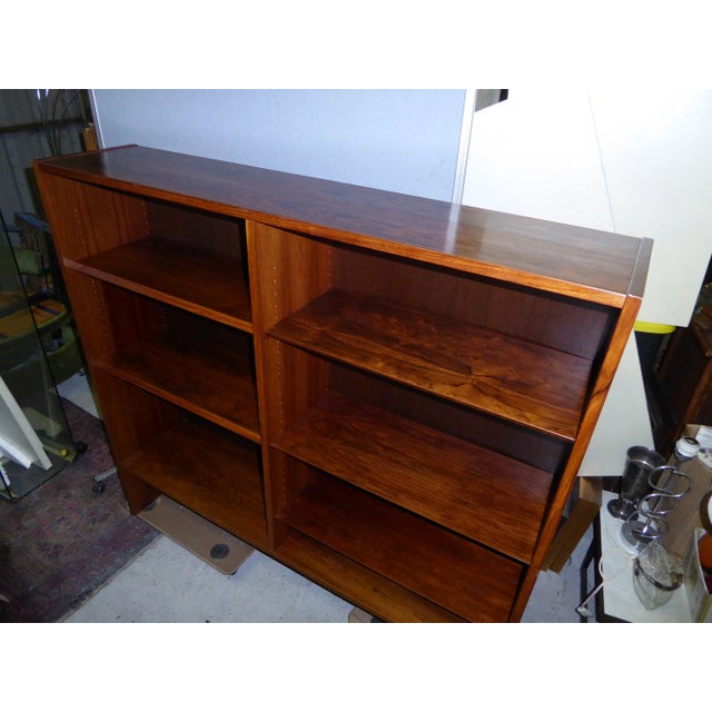 Danish Palissander Wood Bookcase Shelving Cabinet For Sale - Image 6 of 13