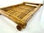 Wood Vintage Mid Century Woven Bamboo Tray With Rustic Character For Sale - Image 7 of 13