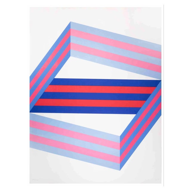 Renato Livi, Perspective, Lithograph, 1971 For Sale