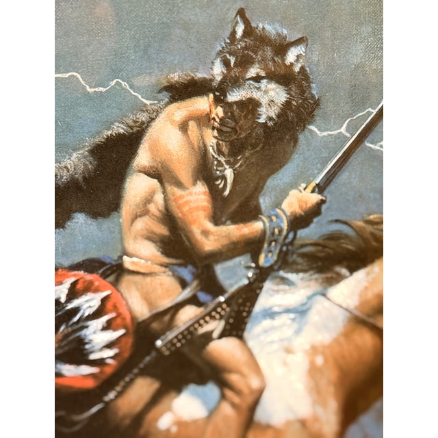 Native American 1980s Frank C McCarthy When Omens Turn Bad Limited Edition Print Native American Western Art For Sale - Image 3 of 8