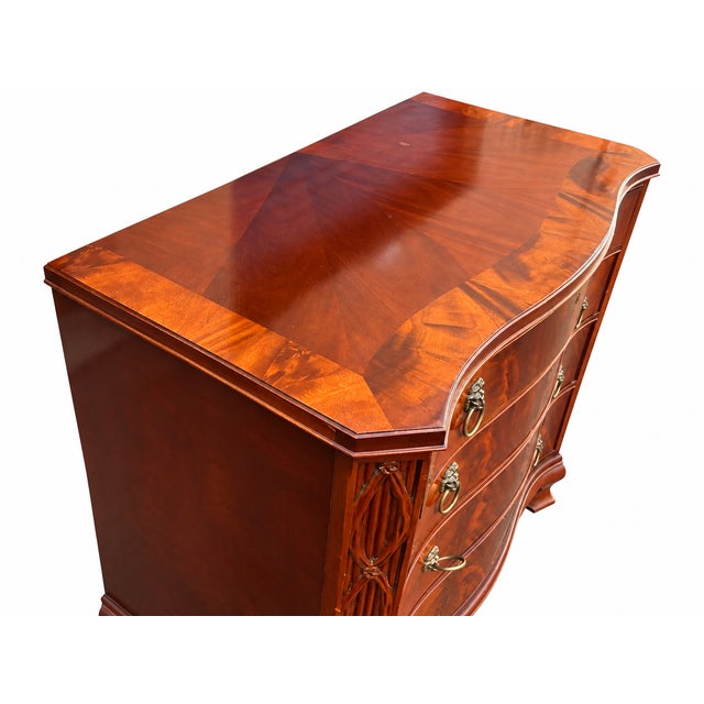 Wood Hickory Chair James River Collection Mahogany Chest of Drawers For Sale - Image 7 of 10