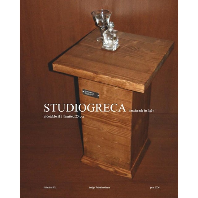 STH1 NC Table by Studio Greca, in New conditions. Designed from 2000 Labeled by Maker,Stamped by Maker