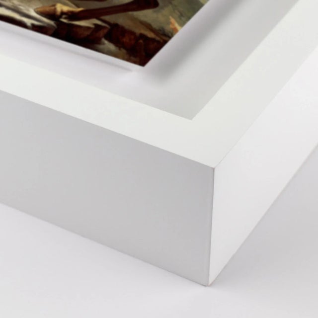 A Dramatic Point by Coup d'Esprit, Art Print in White Frame, Large Overall Size: 34x40 Frame Color: White