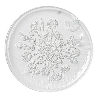 Ulla Crystal Glass Plate from Kosta Boda, 1980s For Sale