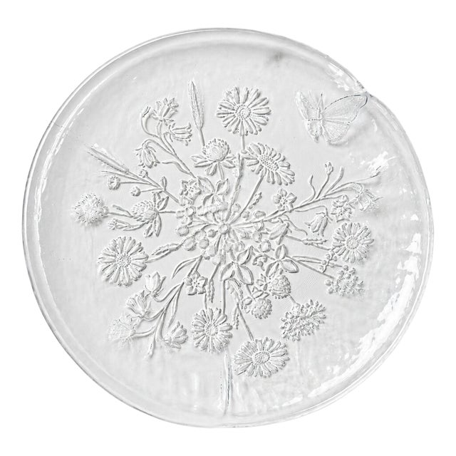 Ulla Crystal Glass Plate from Kosta Boda, 1980s For Sale