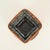 Curved Leather and Crystal Ashtray by Jacques Adnet, Italy, 1950s For Sale - Image 4 of 12