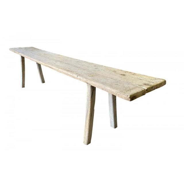 Spanish Primitive 18th Century Catalan Long Console Table For Sale - Image 3 of 12