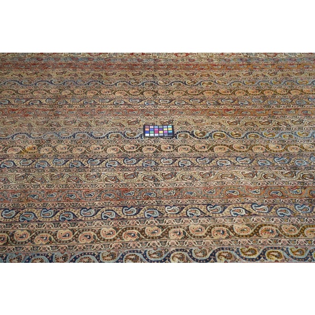 Extremely Fine Persian Qum Wool Rug 7'11'' X 10'11'' For Sale - Image 9 of 10