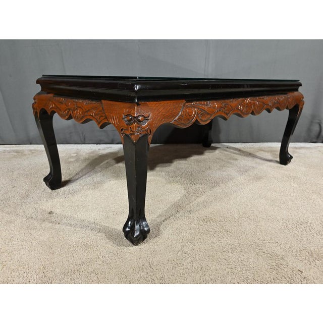 Lacquered Wood Living Room Table, Chna, 1950s For Sale - Image 15 of 18