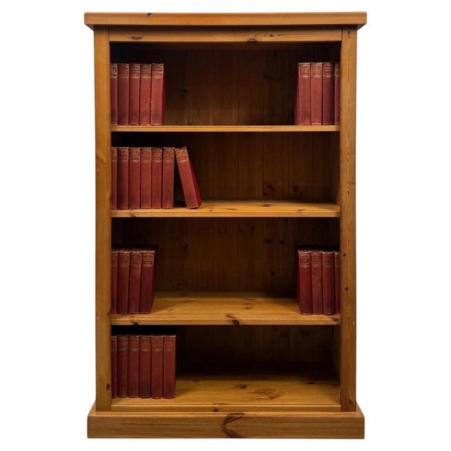 Mid-Century Pine Bookcase with Open Shelves For Sale - Image 11 of 11