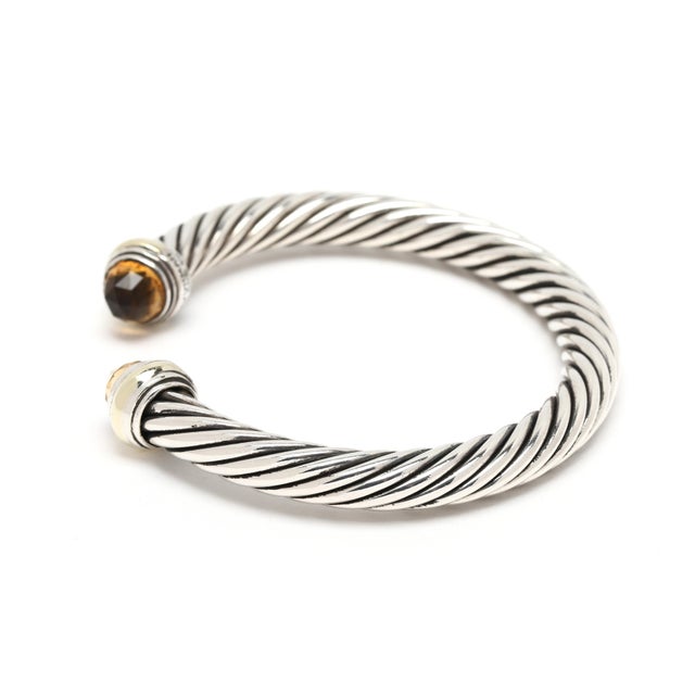 Length: 6.5 in. w/ 3/4 in. opening Cable Width: 7 mm Weight: 27.5 dwts. / 42.8 grams Stamps: "925 585 D Yurman" SKU: B1351...