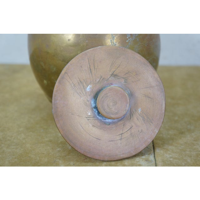 Antique Japanese Dovetailed Copper Dragon Tobacco Tea Snuff Storage Jar Caddy 6" For Sale - Image 12 of 12