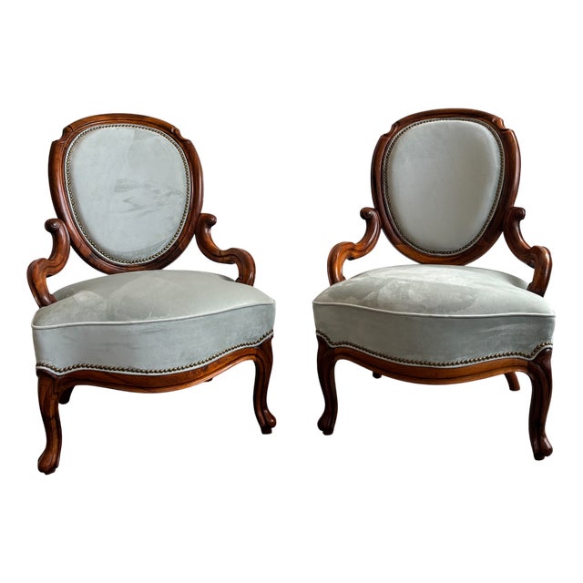 Louis Philippe Armchairs, Set of 2 For Sale