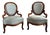 Louis Philippe Armchairs, Set of 2 For Sale