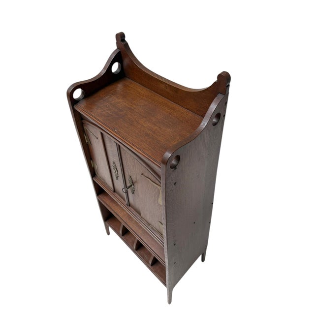 Arts and Crafts Art Nouveau Cabinet by H.P. Mutters and Zoon, the Hague, 1900s For Sale - Image 6 of 14