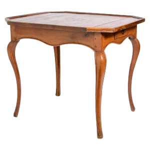 Louis XV Game Table, Red Leather Top 18th Century