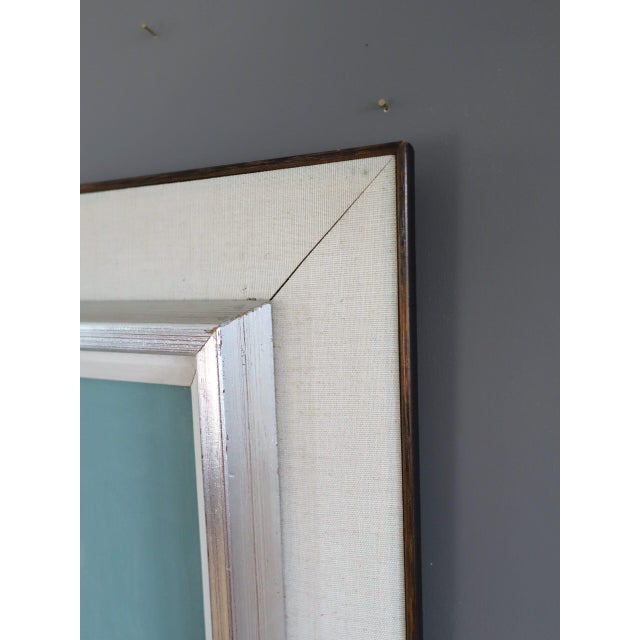 Mid-Century Modern 'Quiet Farmstead' Vintage Original Landscape Oil Painting, Framed For Sale - Image 6 of 10