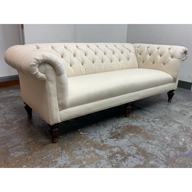 Traditional Bespoke Chesterfield Sofa For Sale - Image 3 of 12